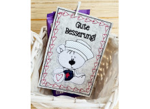 ITH Postkarte - Aua Bär Gute Besserung